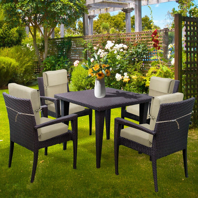 Aoodor Patio High Back Chair Cushions Set of 4, 46x21x4 Inches(Only Cushions)