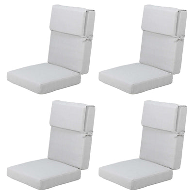 Aoodor Patio High Back Chair Cushions Set of 4, 46x21x4 Inches(Only Cushions)