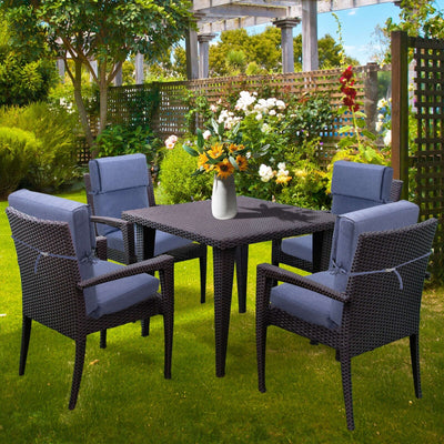 Aoodor Patio High Back Chair Cushions Set of 4, 46x21x4 Inches(Only Cushions)