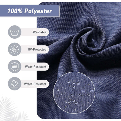 Aoodor Patio High Back Chair Cushions Set of 4, 46x21x4 Inches(Only Cushions)