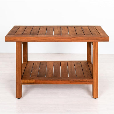 Aurora Home Indonesian Teak Shower Table/Bench