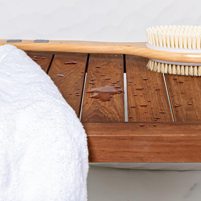 Aurora Home Indonesian Teak Shower Table/Bench