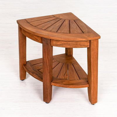 Aurora Home Indonesian Teak Shower Table/Bench