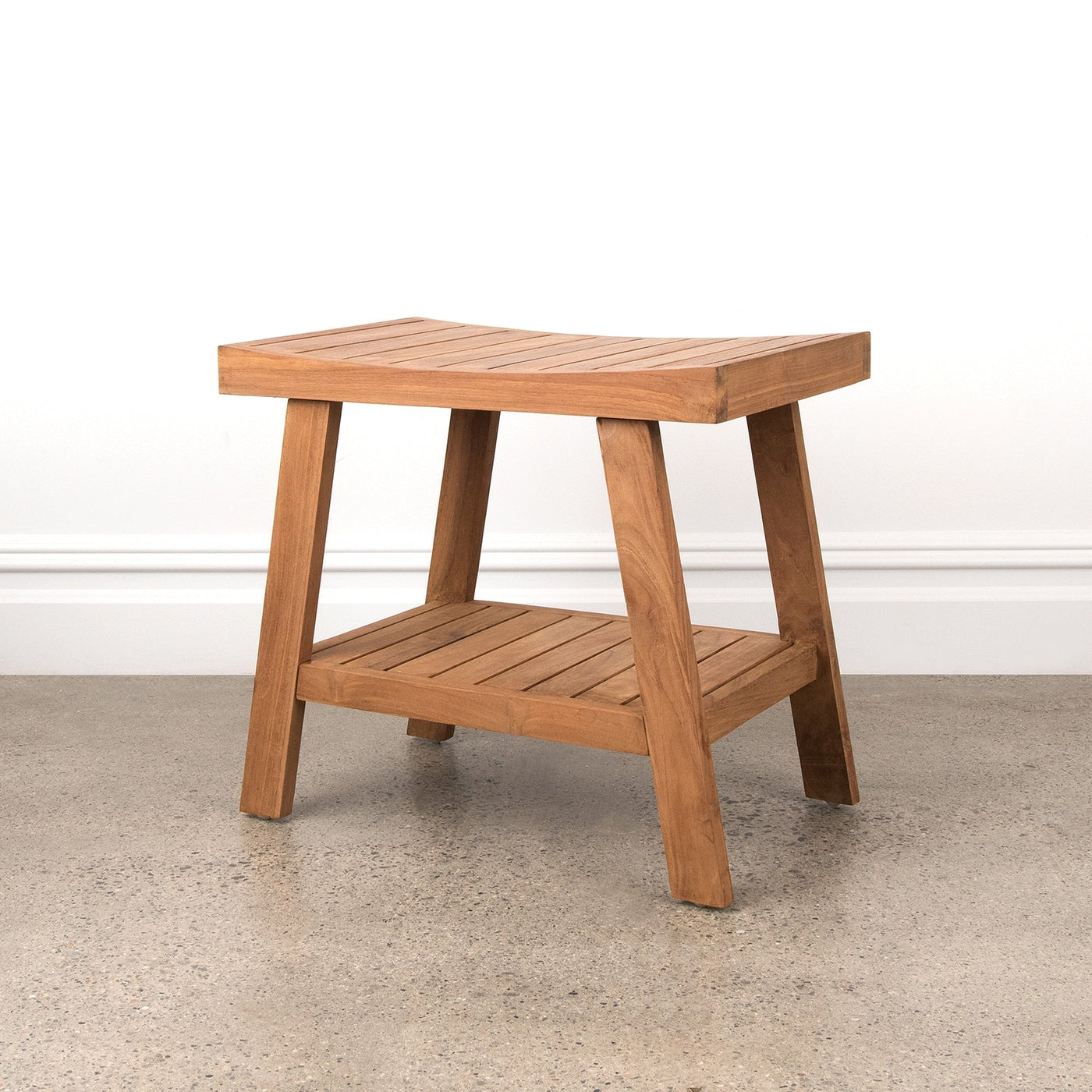 Aurora Home Indonesian Teak Shower Table/Bench