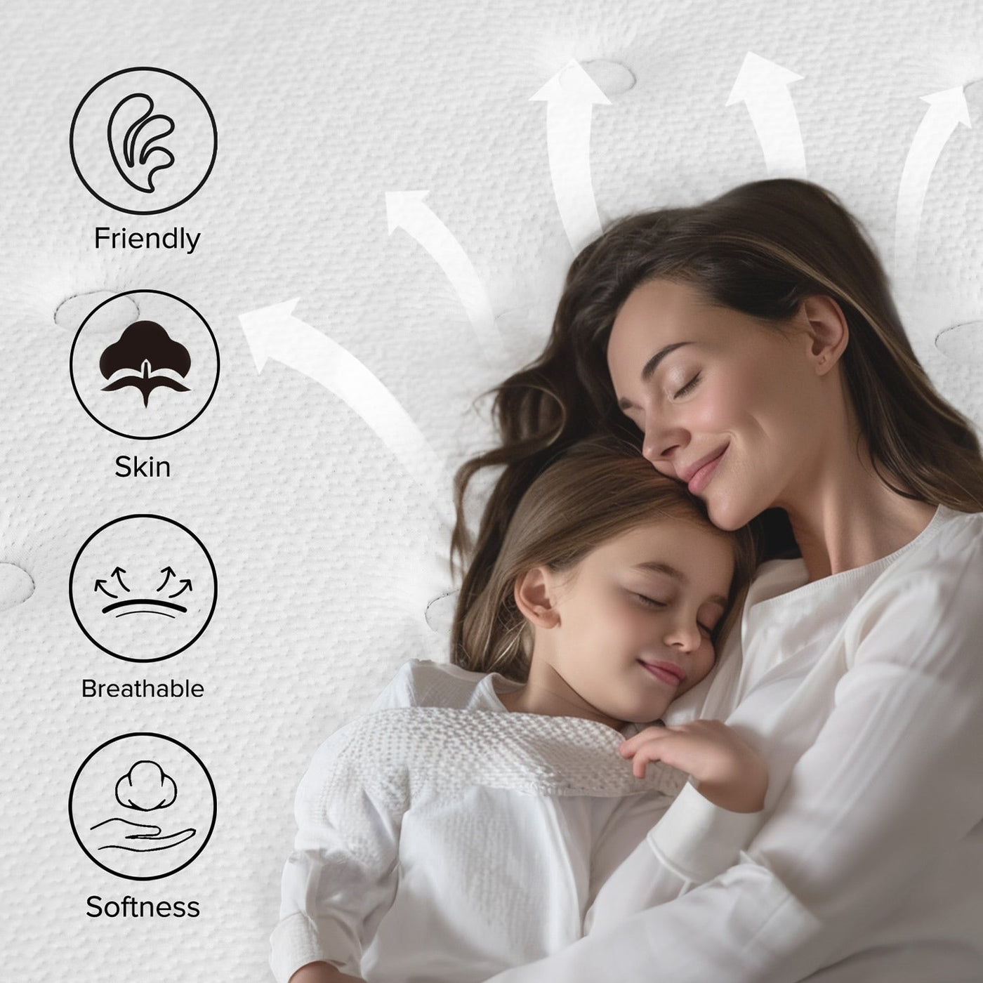 SweDrea 12 in. Medium Hybrid Memory Foam Mattress with CertiPUR-US and Oeko-TEX , Featuring Bamboo Charcoal Absorption.