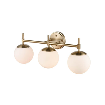 929 Lighting 3 Light Bathroom Vanity Fixture in Multiple Finishes with Opal Glass Shades