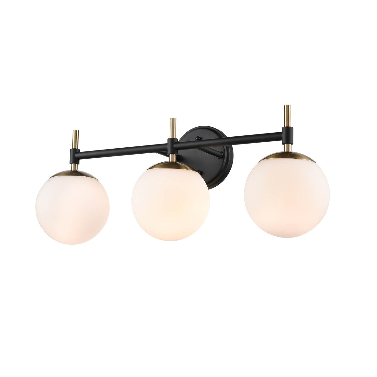 929 Lighting 3 Light Bathroom Vanity Fixture in Multiple Finishes with Opal Glass Shades