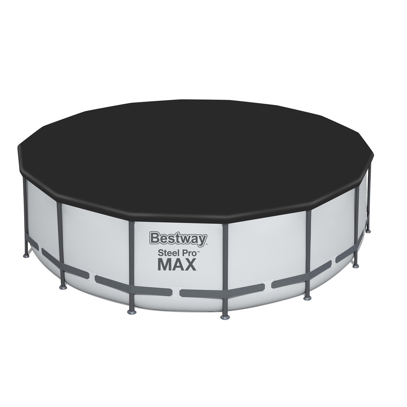 Bestway Steel Pro MAX Round Above Ground Swimming Pool with Pump & Cover