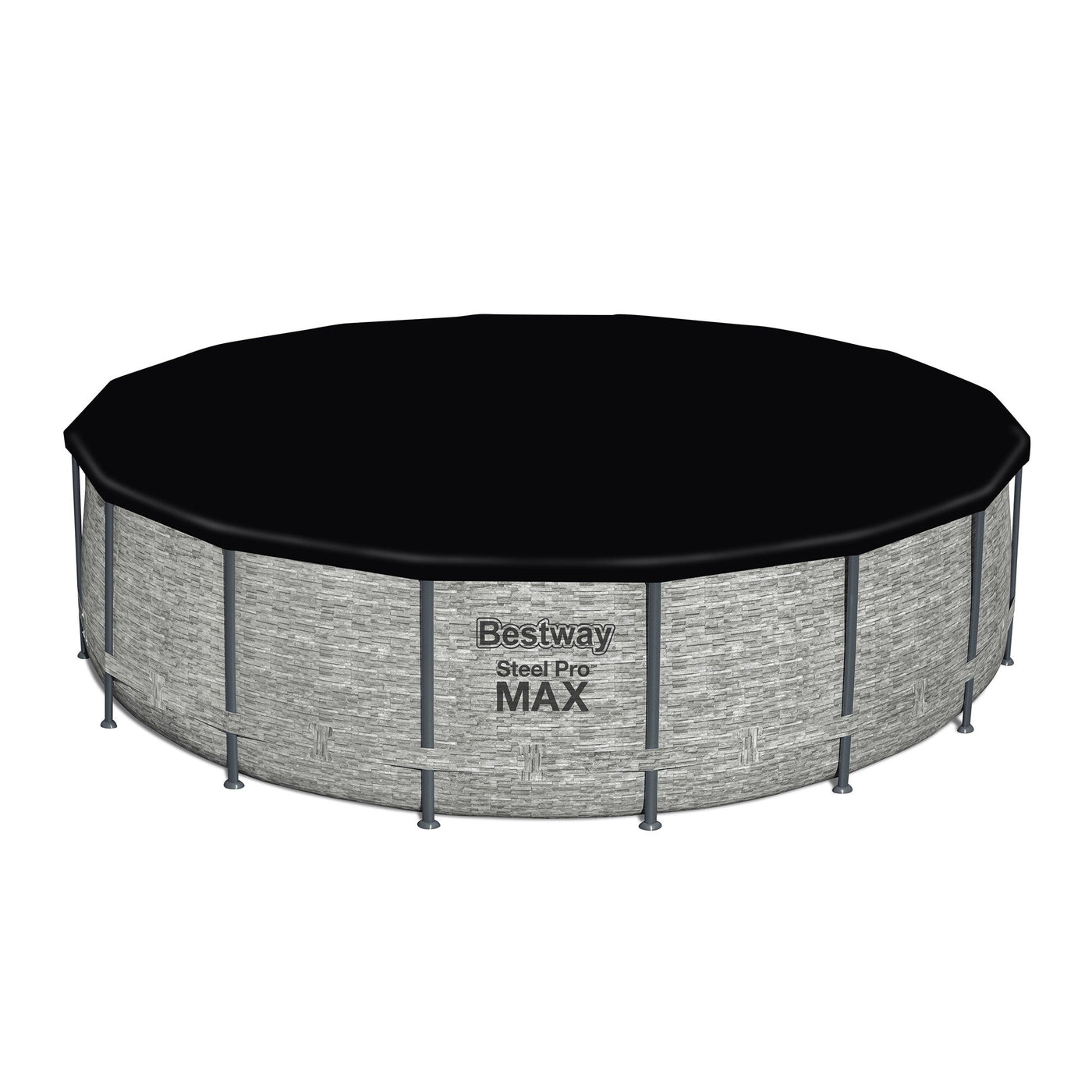 Bestway Steel Pro MAX Round Above Ground Swimming Pool with Pump & Cover