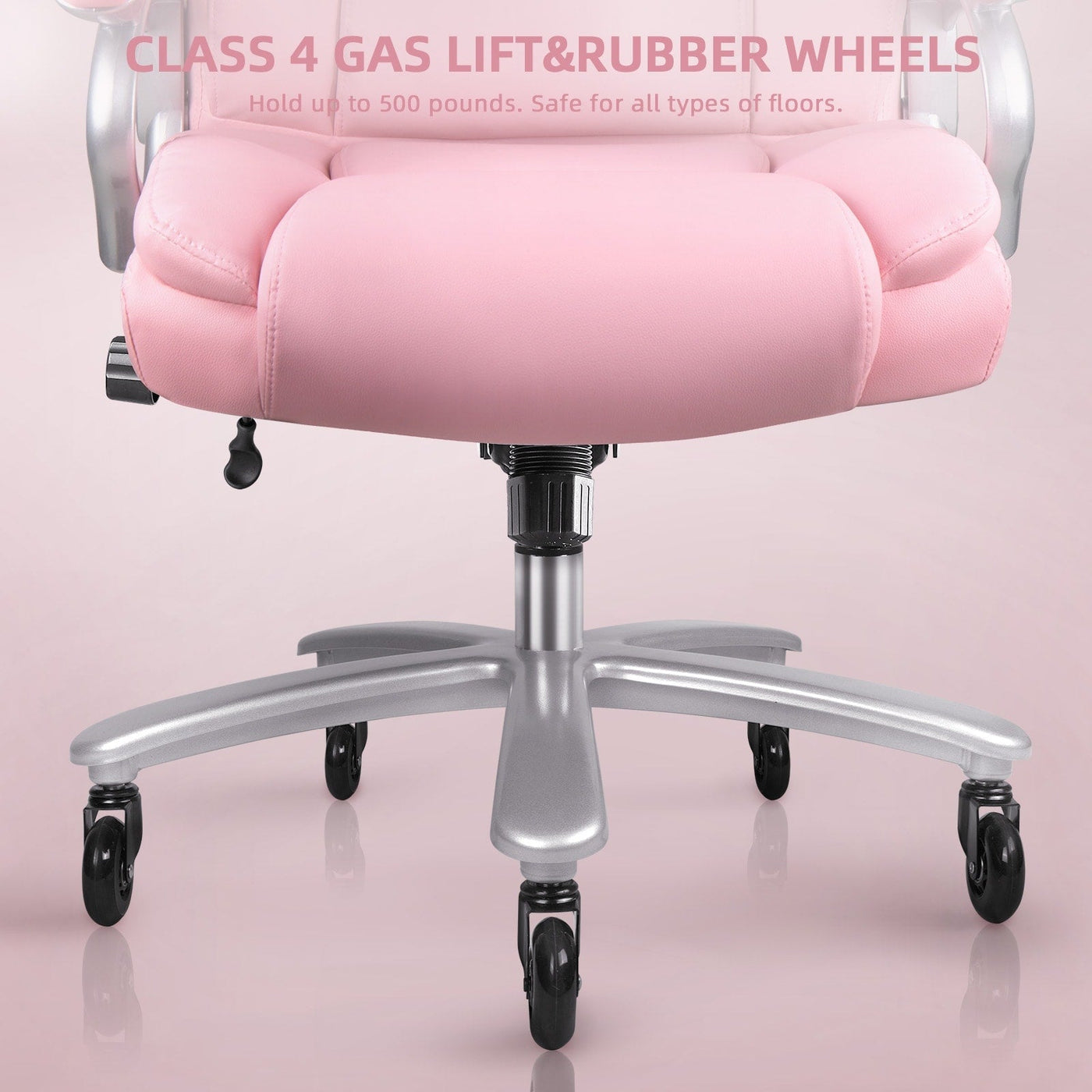 Bossin Big and Tall Executive Office Chair,500LBS Adjustable Lumbar Support Ergonomic Chair with High Back PU Leather Computer