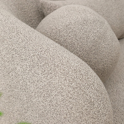 KINWELL Boucle Upholstered 2-Seats Loveseat with Pillows