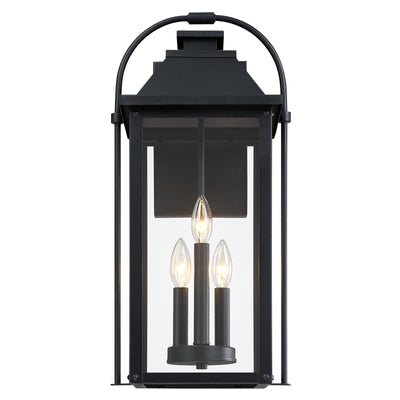 Brits Black Outdoor Wall Lantern Sconce Light