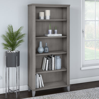 Bush Furniture Somerset Tall 5 Shelf Bookcase with Adjustable Shelves