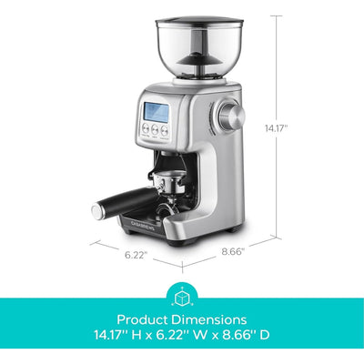 CASABREWS Tornado Electric Coffee Grinder Conical Burr Silver - N/A