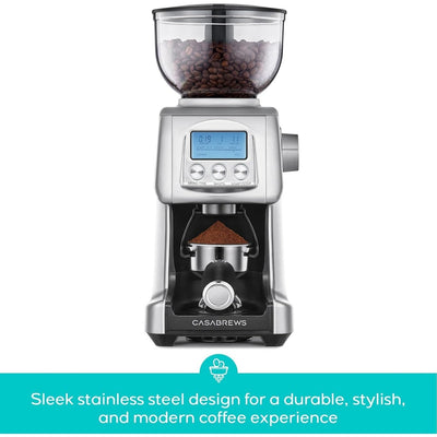 CASABREWS Tornado Electric Coffee Grinder Conical Burr Silver - N/A