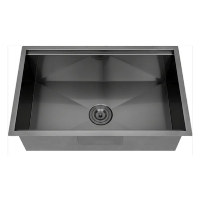 CB HOME 32'' Undermount Gold Kitchen Sink, Drop in Black/Stainless Steel Kitchen Sink, Single Bowl Kitchen Sink with Accessories