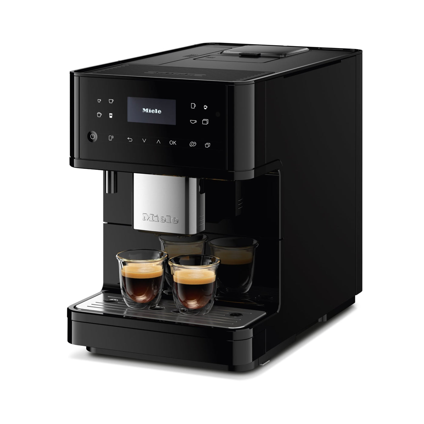 Miele CM 6160 MilkPerfection Countertop Coffee System- Obsidian black