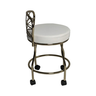 Carolina Living Diana X-Back Vanity Stool with Casters