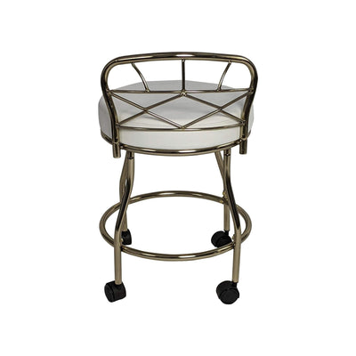 Carolina Living Diana X-Back Vanity Stool with Casters