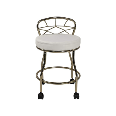 Carolina Living Diana X-Back Vanity Stool with Casters