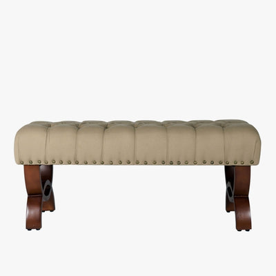 Carolina Tufted Bench With Nailhead Trim