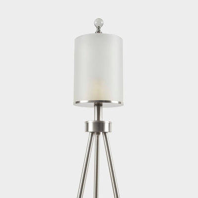 INK+IVY Pacific Metal Tripod Floor Lamp with Glass Shade