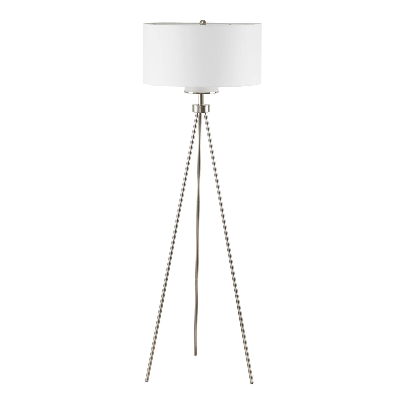 INK+IVY Pacific Metal Tripod Floor Lamp with Glass Shade