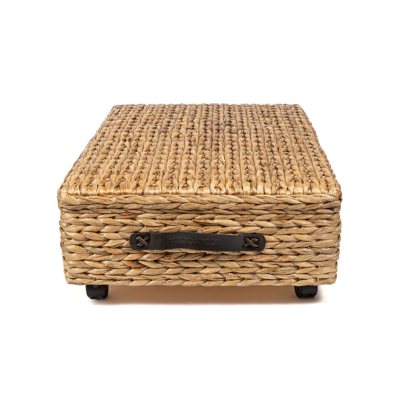 happimess Hyacinth/Wood Underbed Storage Bin with Wheels & Handles