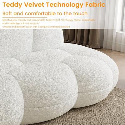 Cloud Shaped Couches for Living Room, Modern Comfy Compressed Sofa, Cloud Shaped Leisure Sofa for Bedroom, Apartment