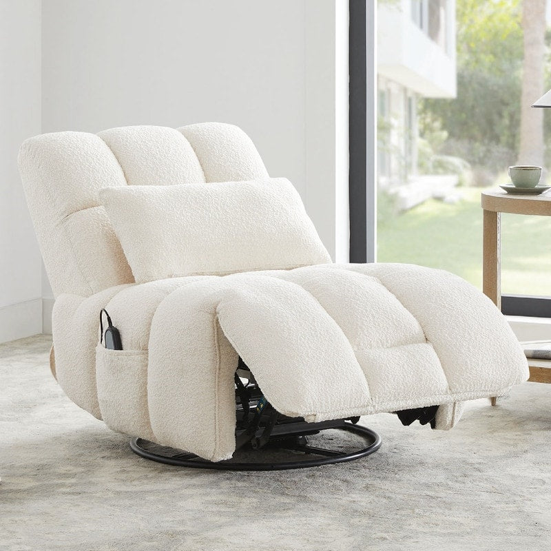 Cole Power Recliner Chair Swivel Glider with Lumbar Support