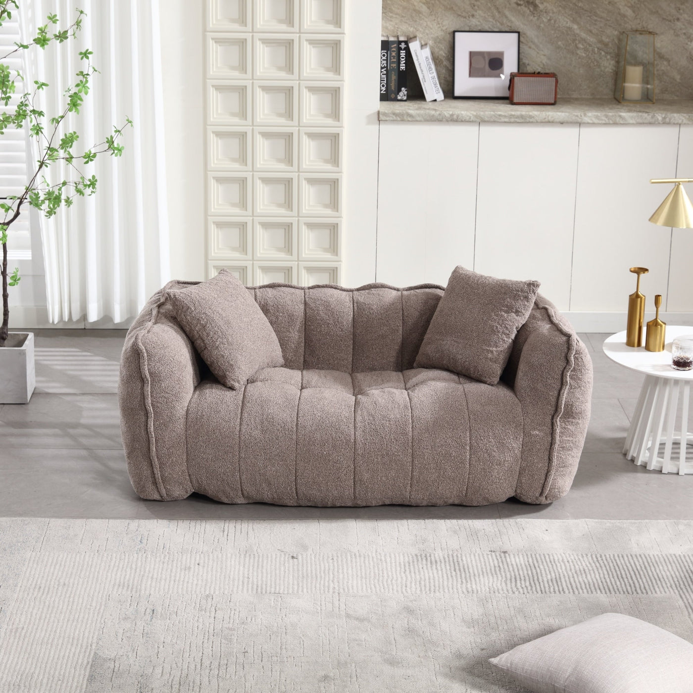 Comfortable square recliner sofa
