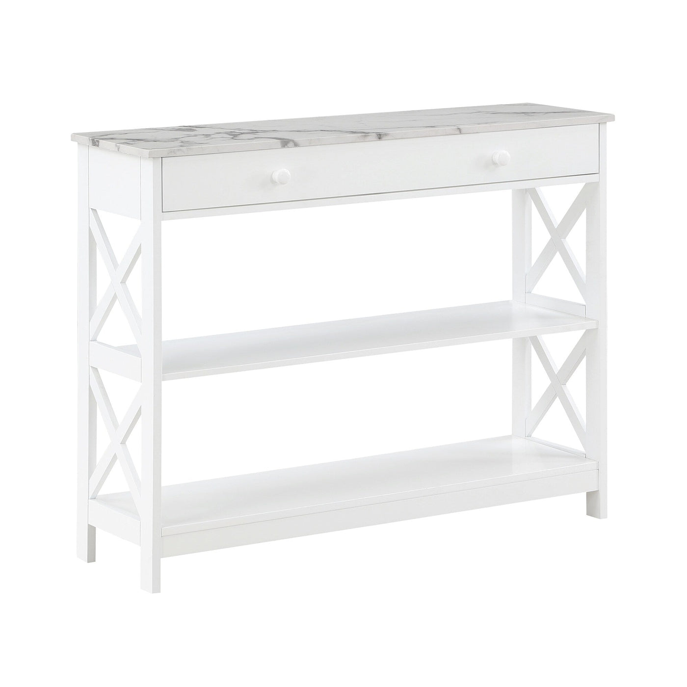 Convenience Concepts Oxford 1 Drawer Console Table with Shelves