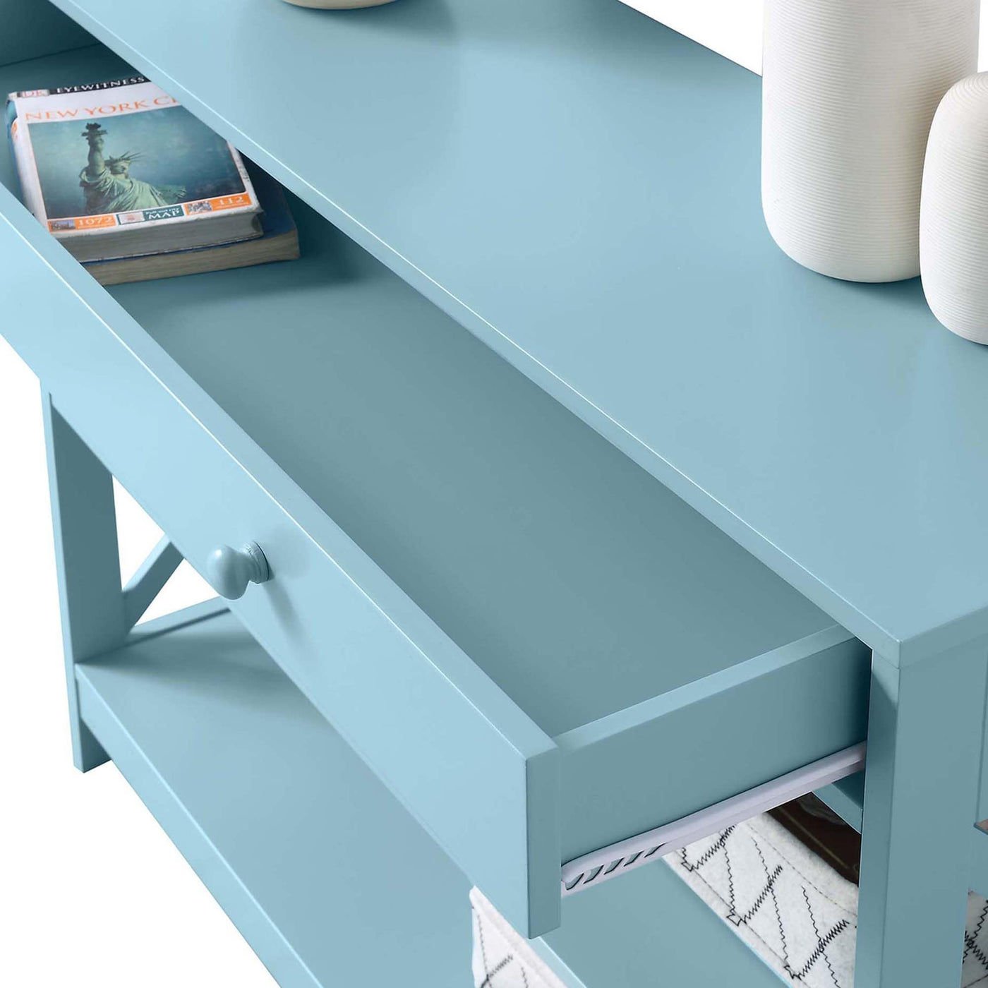 Convenience Concepts Oxford 1 Drawer Console Table with Shelves