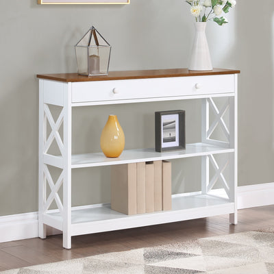 Convenience Concepts Oxford 1 Drawer Console Table with Shelves