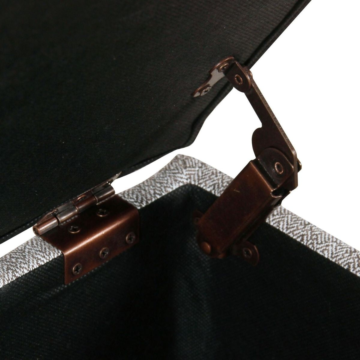 Copper Grove Muscari Upholstered Storage Bench with Nailhead Trim