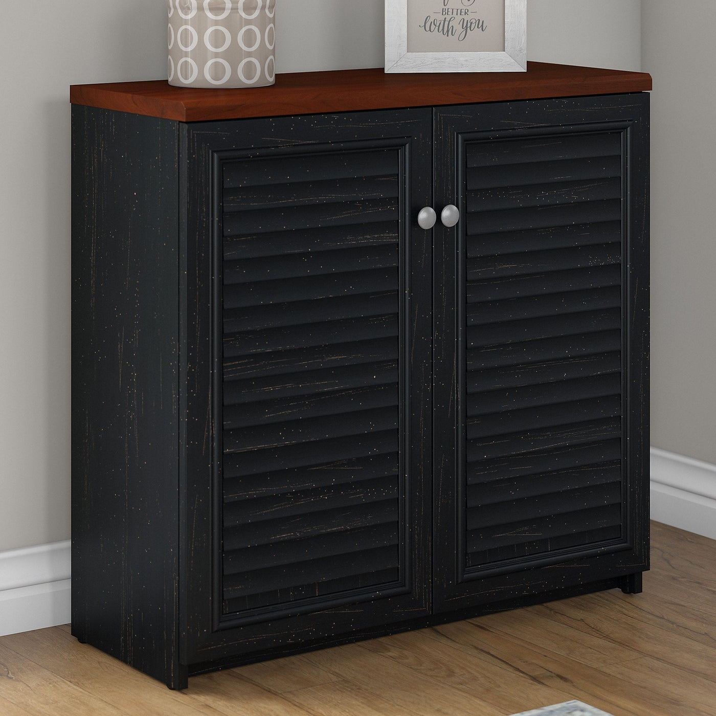 Fairview Storage Cabinet with Doors and Shelves by Bush Furniture - 31.73L x 12.76W x 30.71H
