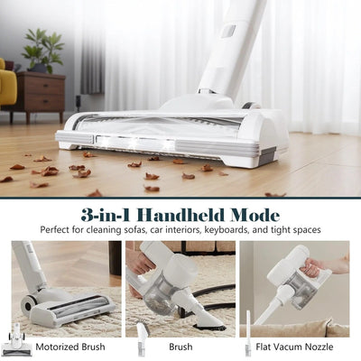 Cordless 3-in-1 Stick Vacuum Cleaner, Lightweight for Carpet, Hard Floors, Pet Hair, and Home Cleaning
