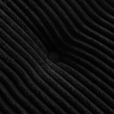 Corduroy Upholstered Memory Foam Sofa With Ottoman Upholstered Bean Bag Couch - 48.4Lx67.7Wx24.4H