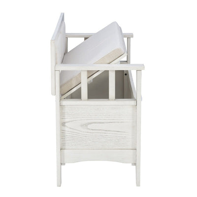 Dahlia Wood Flip Top Storage Entryway Bench