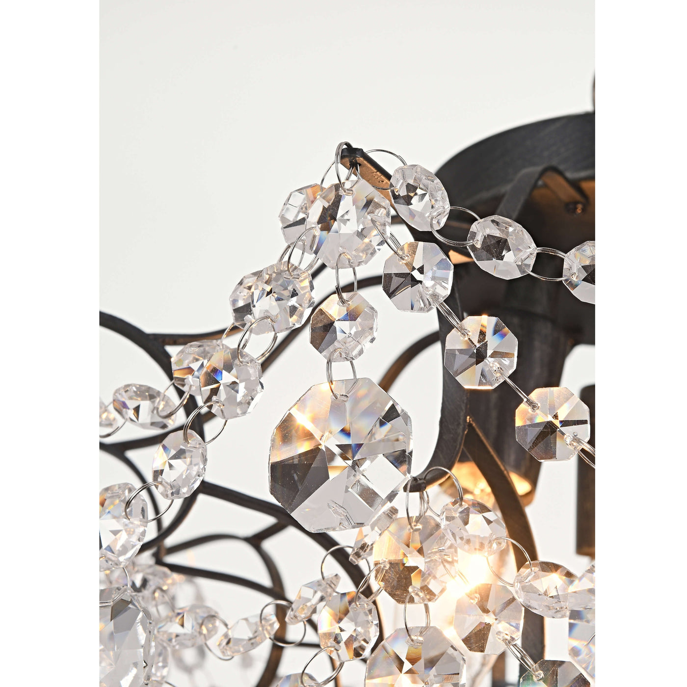 Dalia Elegant Indoor 3-light Crystal Flush Mount