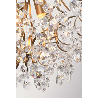 Dalia Elegant Indoor 3-light Crystal Flush Mount
