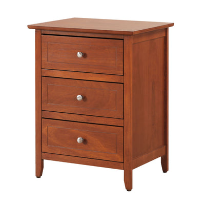 Daniel 3-drawer Transitional Wooden Nightstand