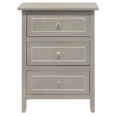 Daniel 3-drawer Transitional Wooden Nightstand