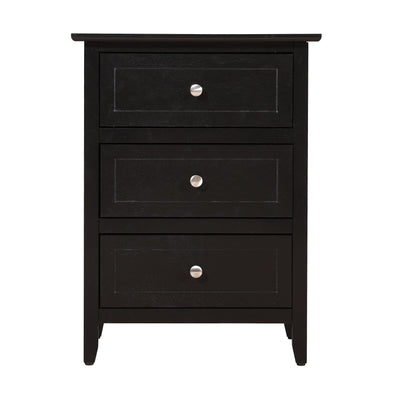 Daniel 3-drawer Transitional Wooden Nightstand