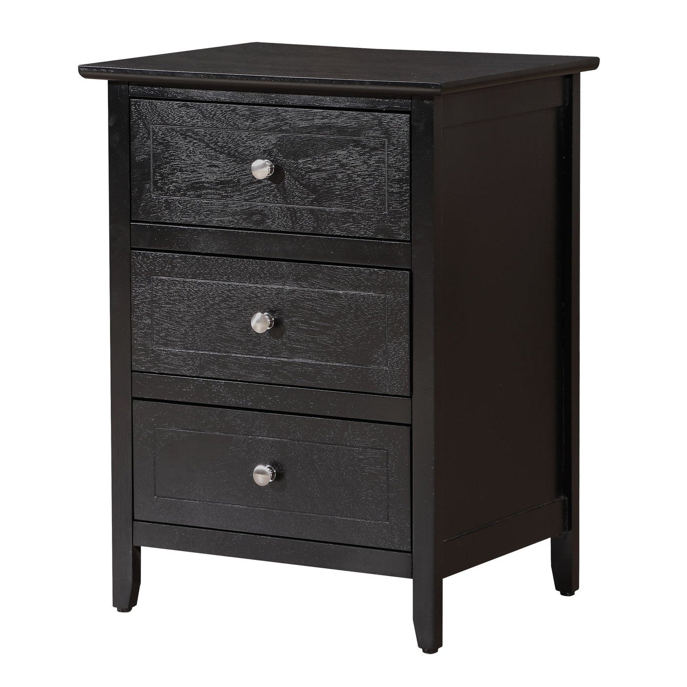 Daniel 3-drawer Transitional Wooden Nightstand