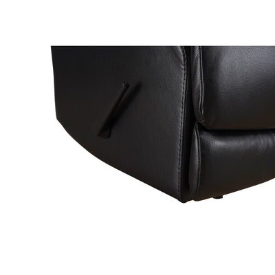 Davin Top Grain Leather Genuine leather Brown Extendable Footrest Manual Recliner