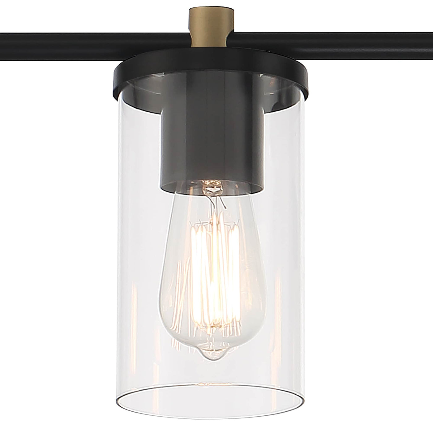 Decatur 6-light Modern Farmhouse Black/ Gold Bathroom Vanity Light with UL Certified