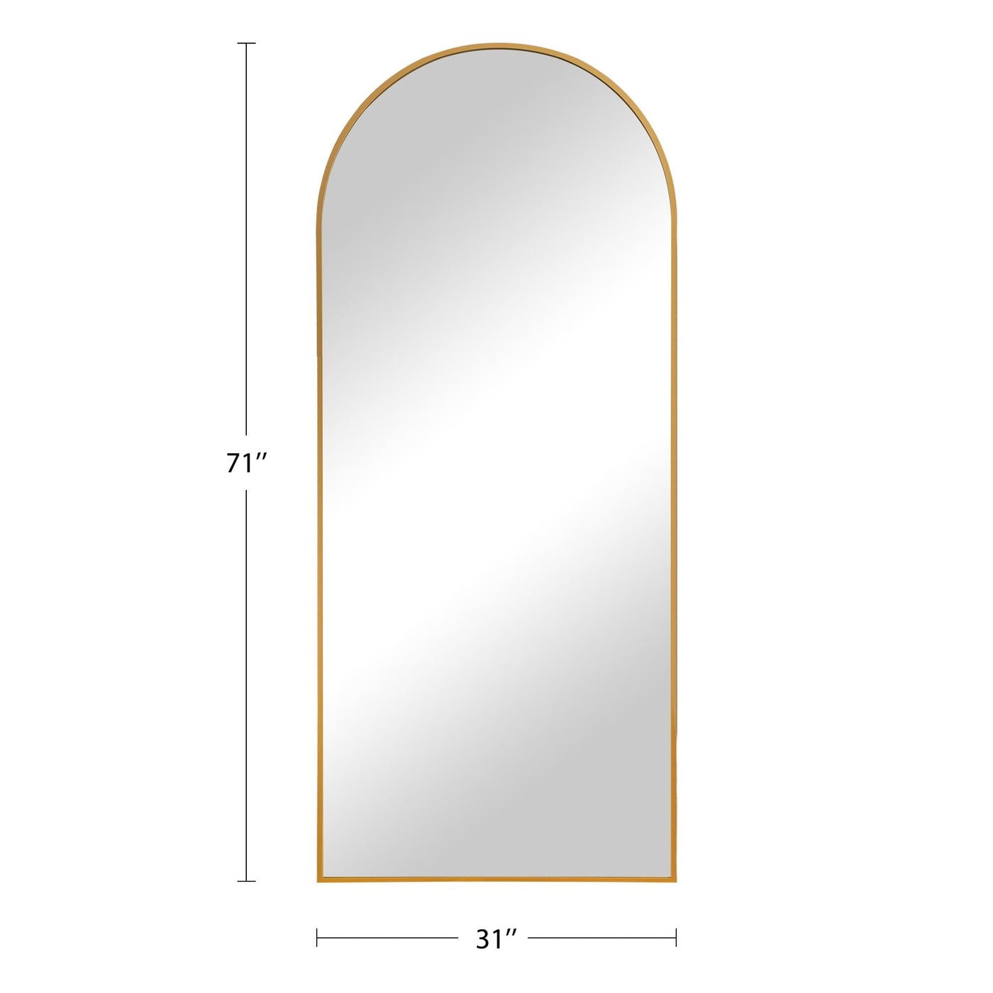 Dovelina Arched Full Length Floor Wall Mirror Standing Mirror