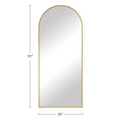 Dovelina Arched Full Length Floor Wall Mirror Standing Mirror
