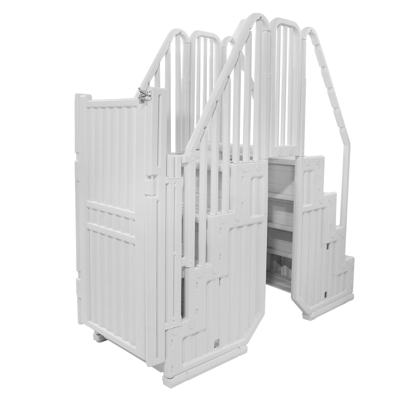 Easy Pool Step Entry System w/ Gate - 32.5 in. W x 82.5 in. D x 81 in. H